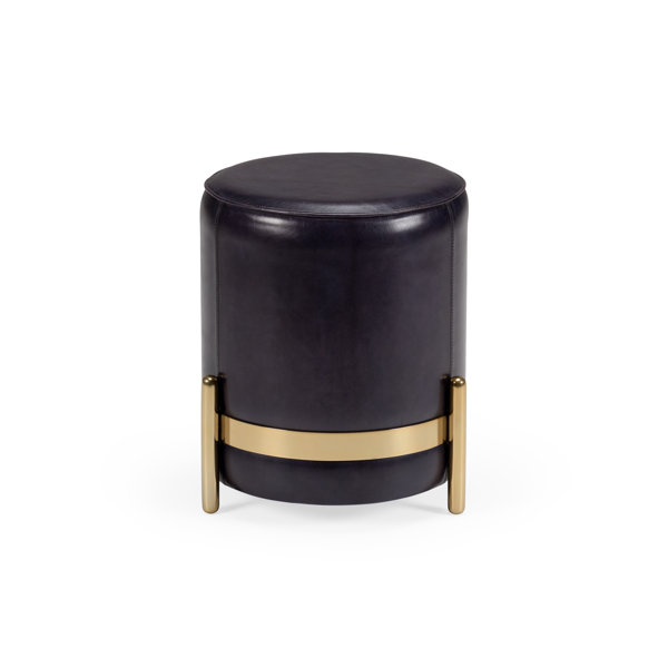 Black and gold online vanity stool